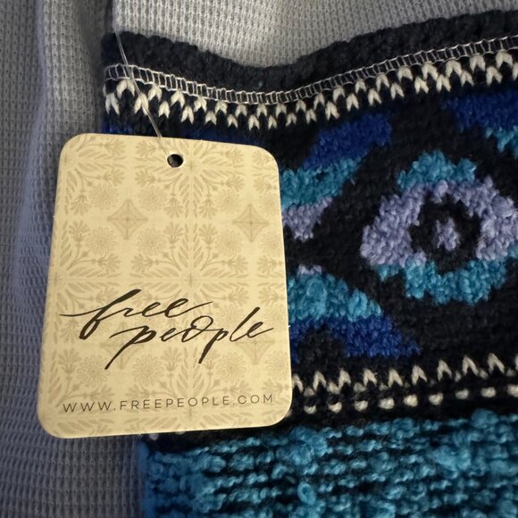 We The Free All Too Well Cuff Turtleneck Top in Moonstone Combo XS NWT - Picture 9 of 9